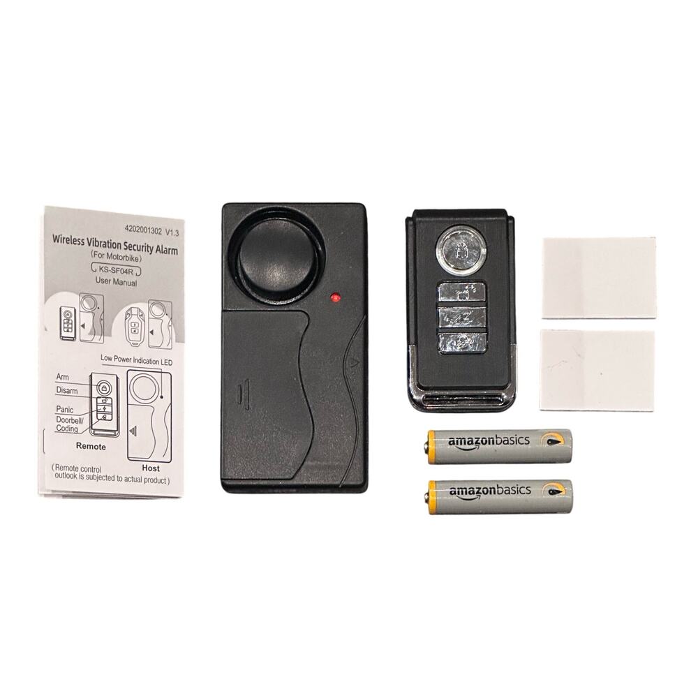 Wireless Alarm W/Remote Anti-Theft Bike/Motorcycle/Vehicle/Window Security Alarm